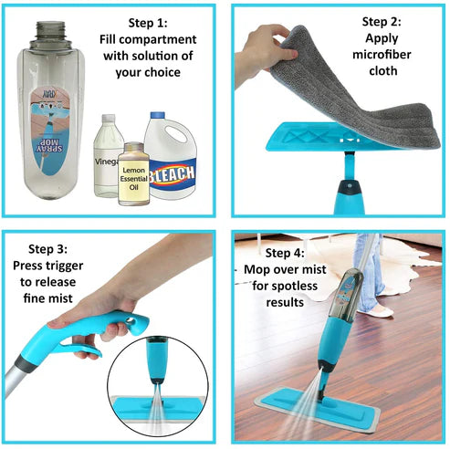 Extendable Handle Spray Floor Mop – The Ultimate Cleaning Companion