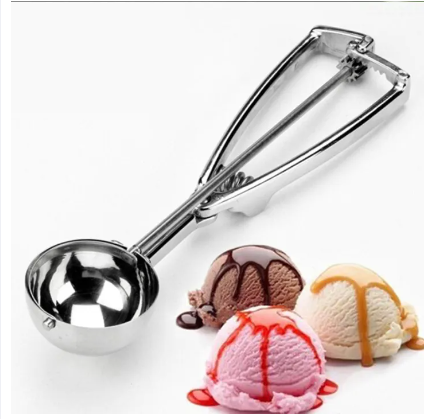 Stainless Steel Ice Cream Scoop Spring Handle