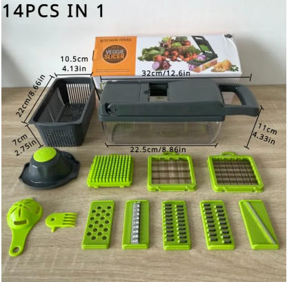 14/16 in 1 Multifunctional Vegetable Chopper